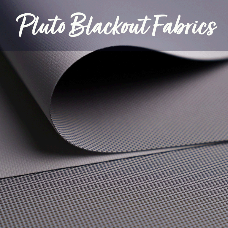 Pluto blackout fabrics for roof blinds